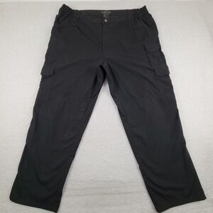 5.11 Tactical Pants Mens 41x30 Black Cargo‎ Ripstop Outdoor Utility Poly Cotton